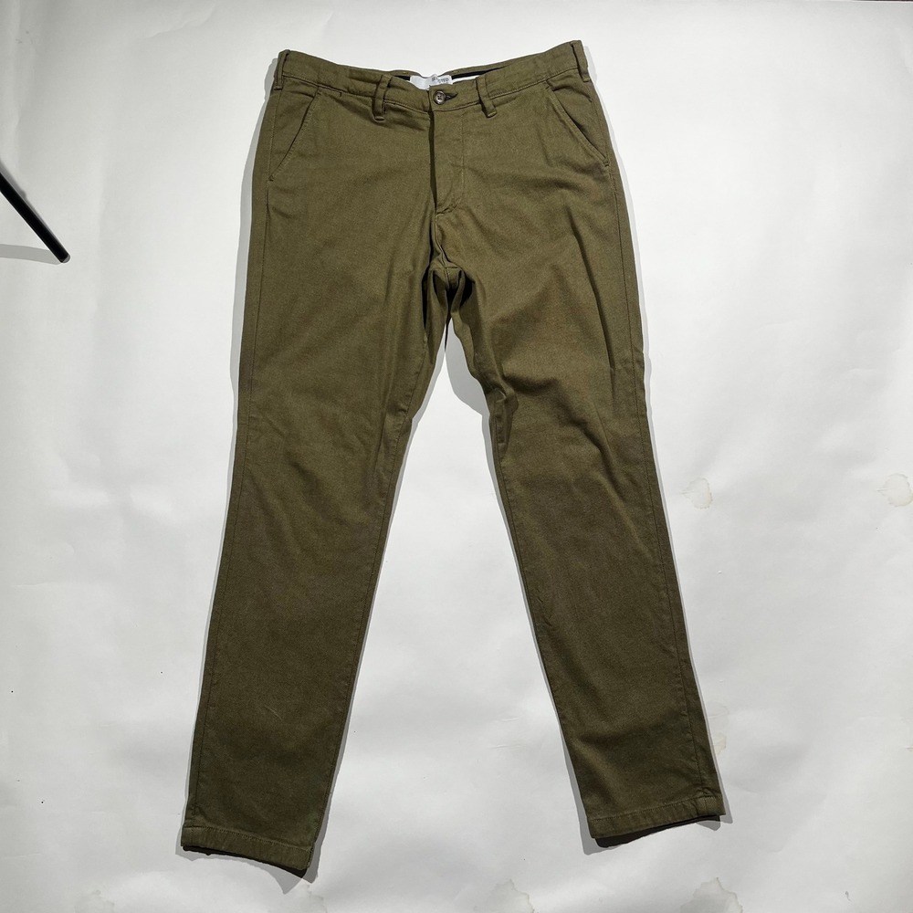 Selected Homme SLHSLIM Miles Flex Structure Pants Olive Green Mens 34x34 Chinos